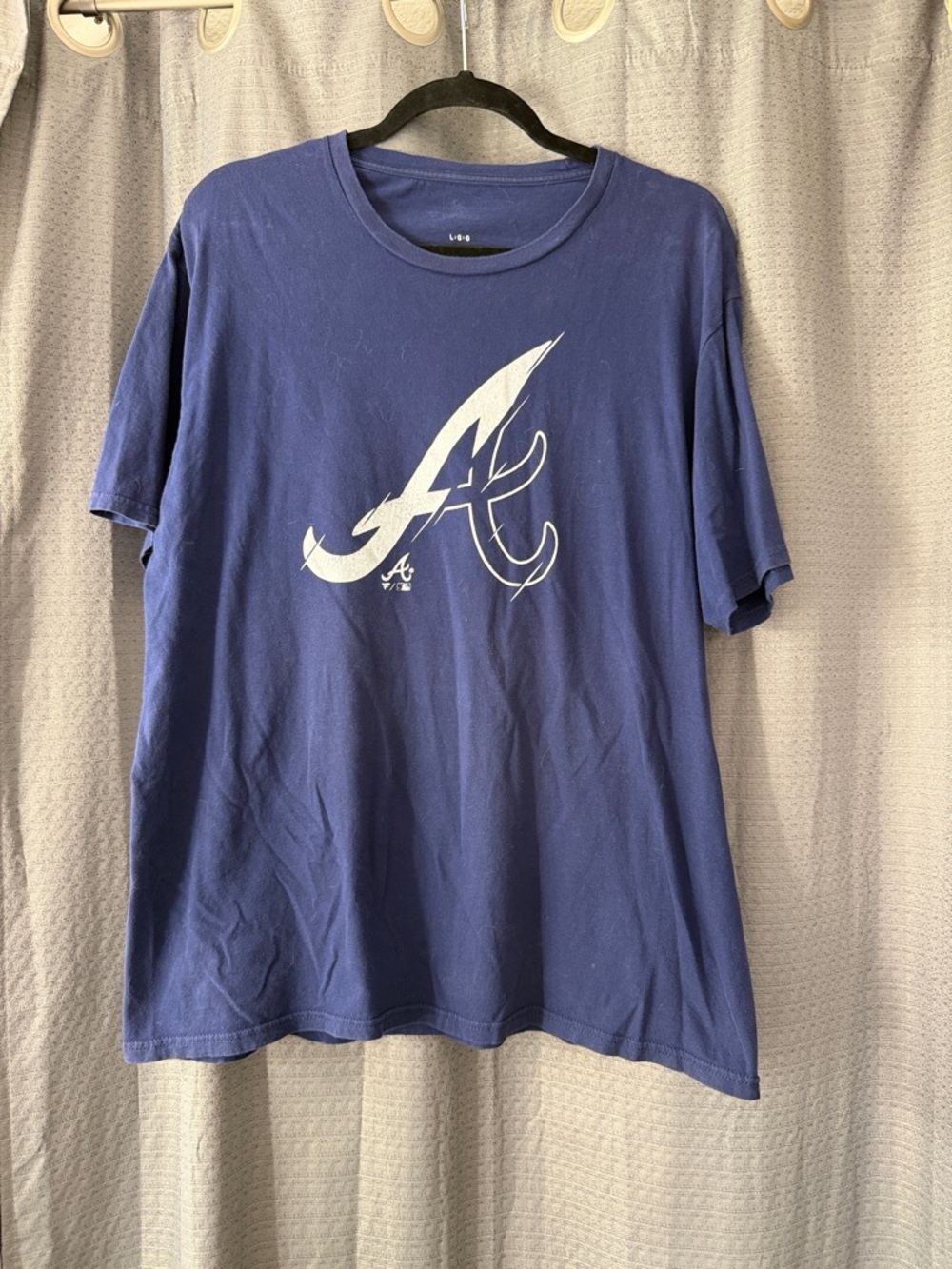 Atlanta Braves Blue Short Sleeve Logo T‑Shirt